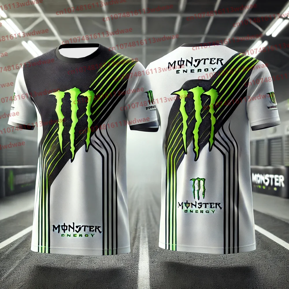 Camiseta Monster Energy, camiseta oficial con gráfico Monster Energy, camiseta de Moto con estampado 3D de Monster Energy, ropa deportiva para gimnasio para hombres y mujeres