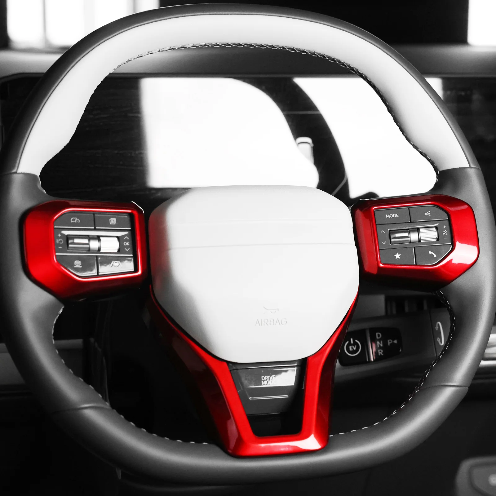 

For Kia K4 2025 Steering Wheel Button Frame Panel Steering Handle Switch Trim Cover For Kia K4 GT Line Interior Car Accessories