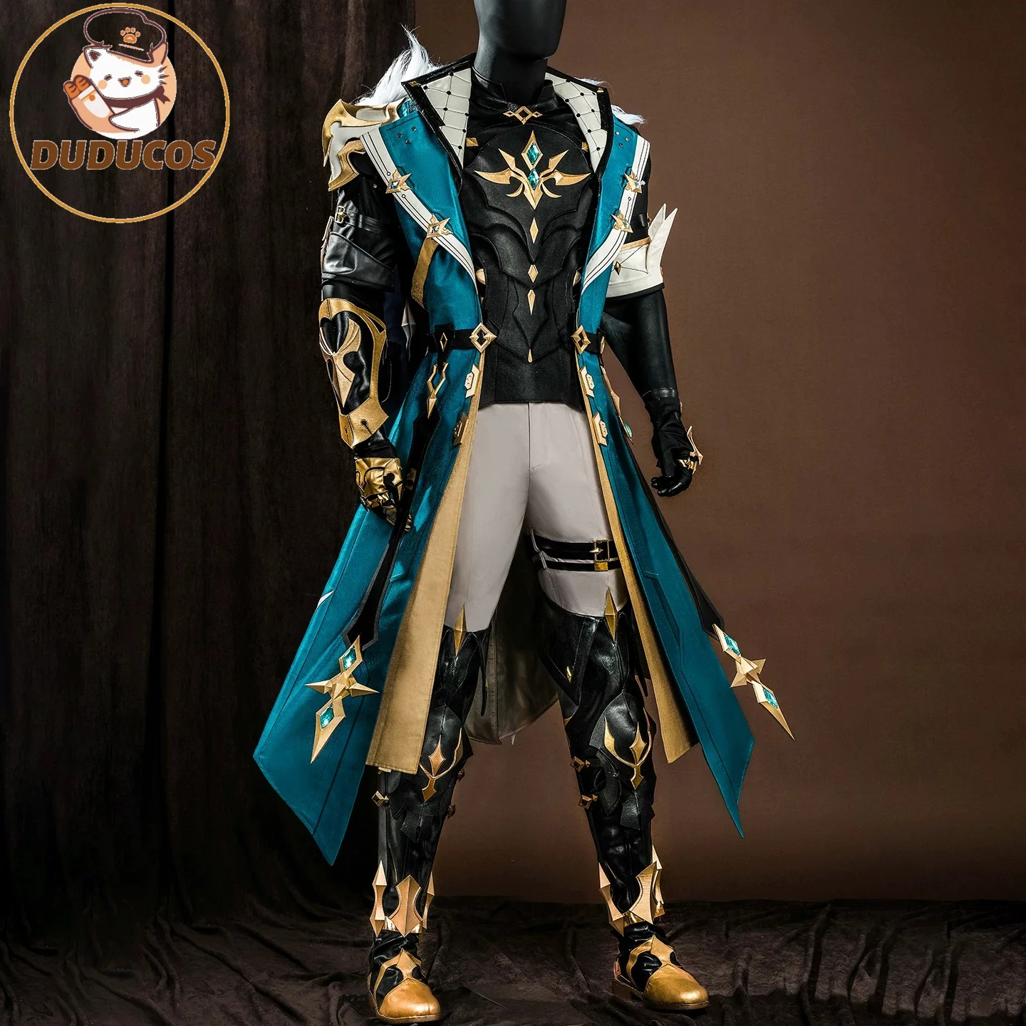 IN STOCK Varka Cosplay Costume Game Genshin Impact【XS-3XL】DUDU-SSR Men Suit Armor Varka Mondstadt Cosplay Costume Plus Size view 5