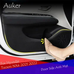 Car Door Anti-dirty Anti-kick Mat Pad Cushion Sticker Garnish Decoration Car-styling For Hyundai Tucson 2021-2025 Accessories