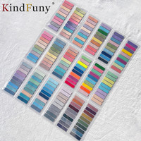 KindFuny Set Transparent Sticky Note Self-Adhesive BookMarker Annotation Reading Book Clear Tab Kawaii Cute Stationery