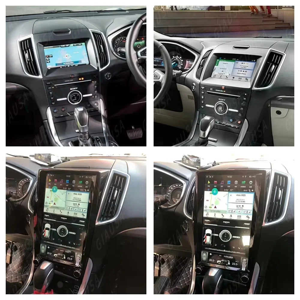 Android 13 Qualcom For Ford Edge 2015 2016 -2019 Car Multimedia Player Touch Screen Radio Audio Stereo Autoradio GPS Head Unit