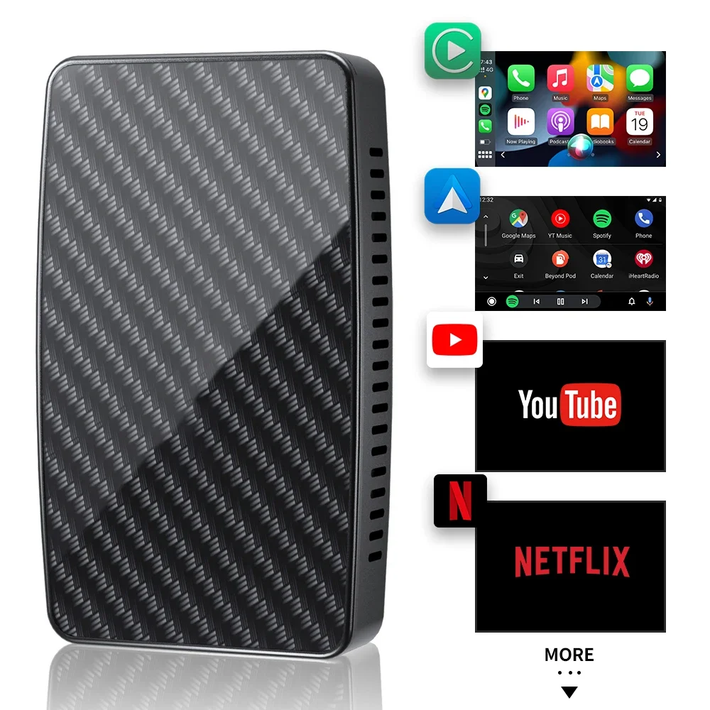حار بيع Ottocast العالمي الوسائط المتعددة الذكية أندرويد مربع يوتيوب netflix اللاسلكية Carplay Ai Box أندرويد مربع مصنع