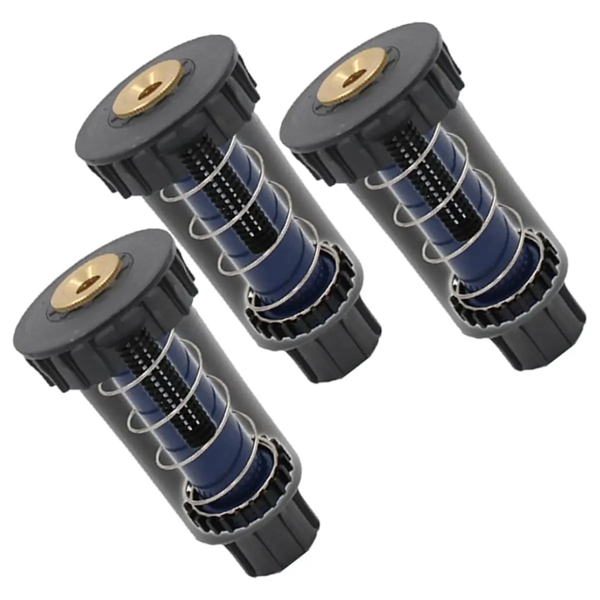 A74U 3Pcs Garden Lawn PopUp Sprinkler 360 Degree Irrigation Sprinkler Farm Refraction Nozzle for Watering and Irrigation