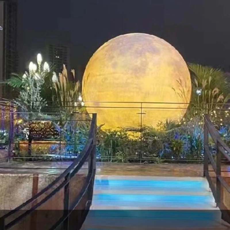 Outdoor Waterproof Moon Courtyard Lamp Decoration Lawn Moon Lamp Creating Atmosphere Spherical Lamp