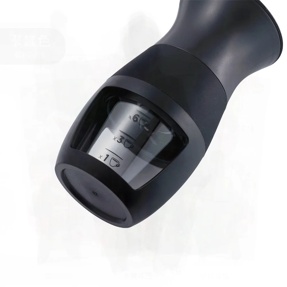 

Hand-Cranked Coffee Bean Grinder Machine Creative One-Piece Design for Household Modern Minimalist Style Black