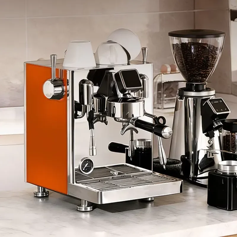 15 Bar Semi Automatic Espresso Machine Commercial Stainless Steel Electric Coffee Maker with Vibration Pump for Hotel