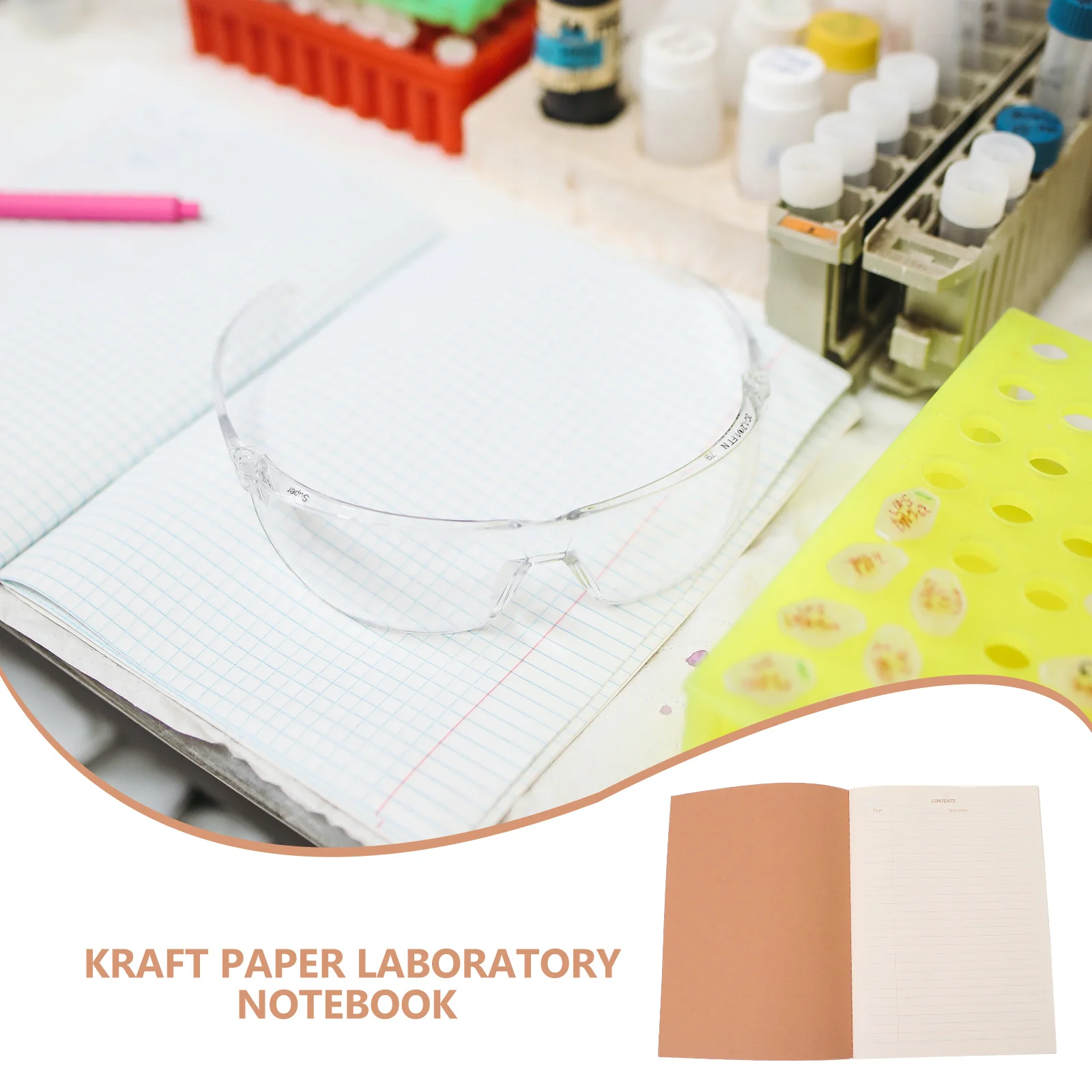 

Laboratory Notebook Thick Natural Writing Paper Resistant To Penetration Fade For Chemistry Research School Report Pad