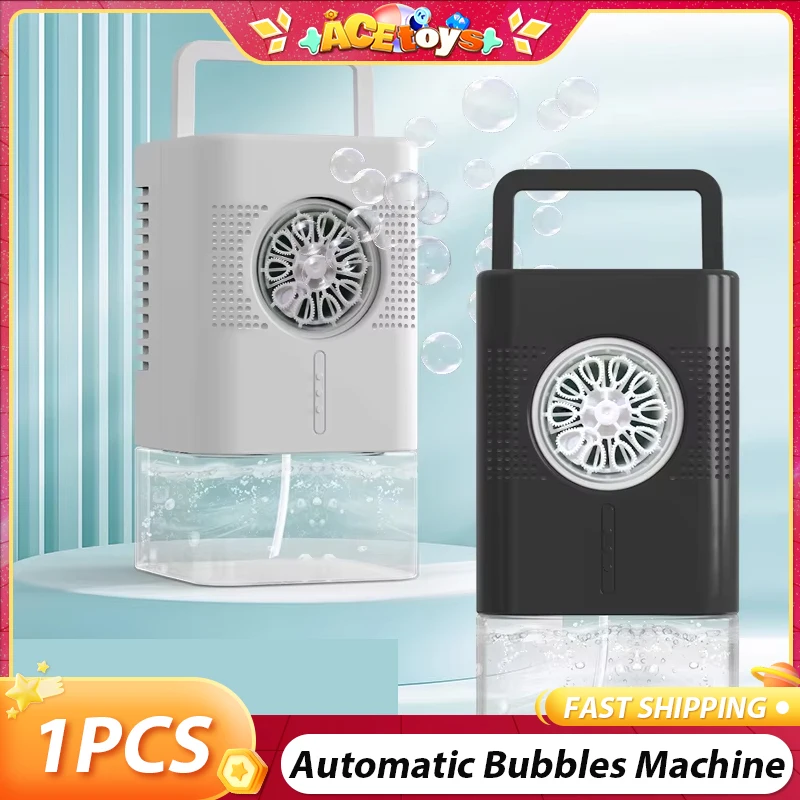 Machines à bulles portables automatiques, sûres et robustes, 400ML, contrôle à 1 clic, éclairage, jouets à bulles électriques à main