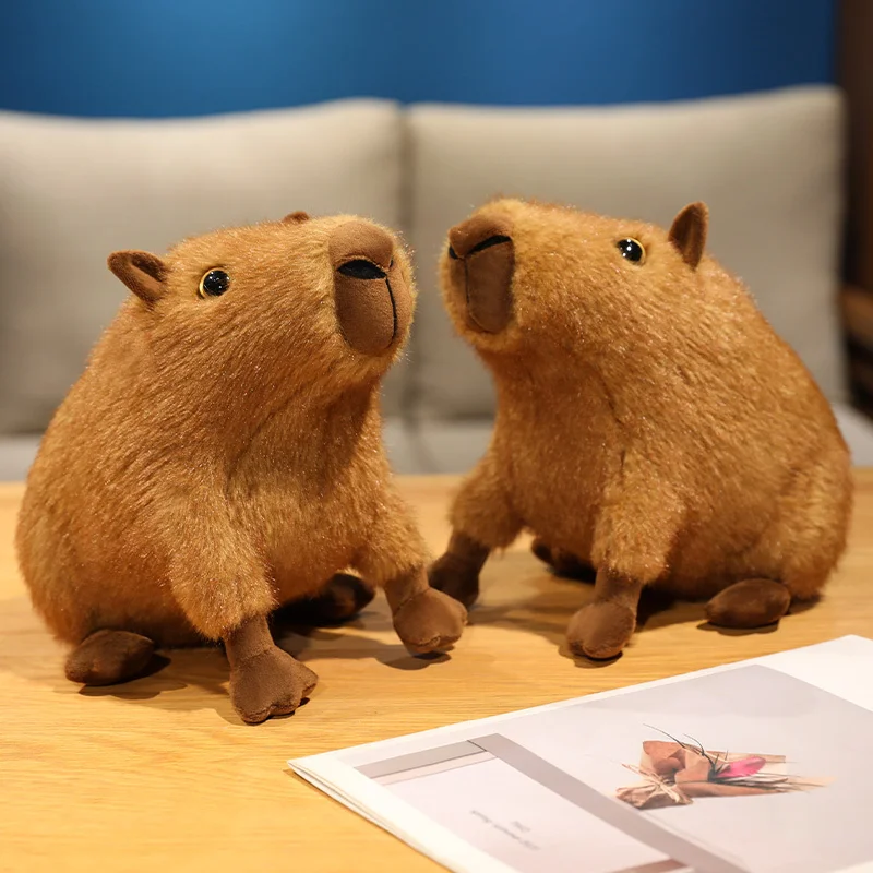1 PC 22 ซม.ใหม่ Capybara Plush ของเล่นจําลอง Capibara ตุ๊กตาตุ๊กตาสัตว์ของเล่นของขวัญน่ารักสําหรับวันเกิด Xmas