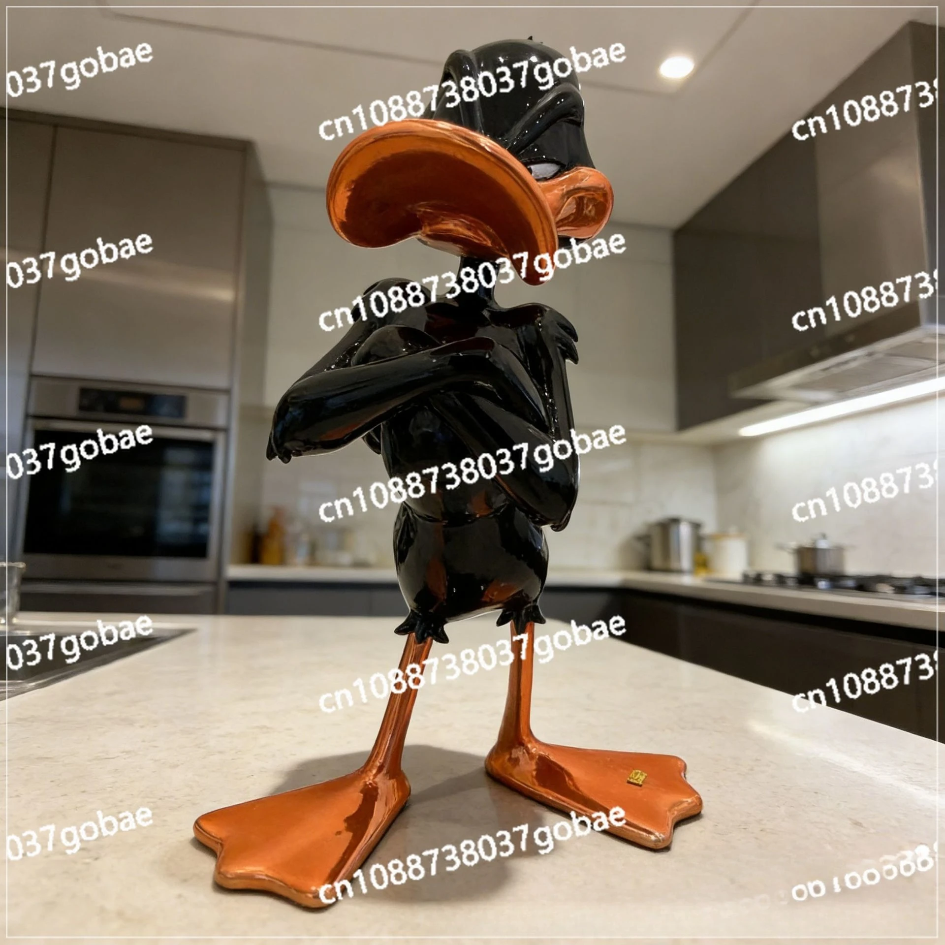 40Cm angry duck statue cute cartoon resin model sculpture living room decoration holiday gift