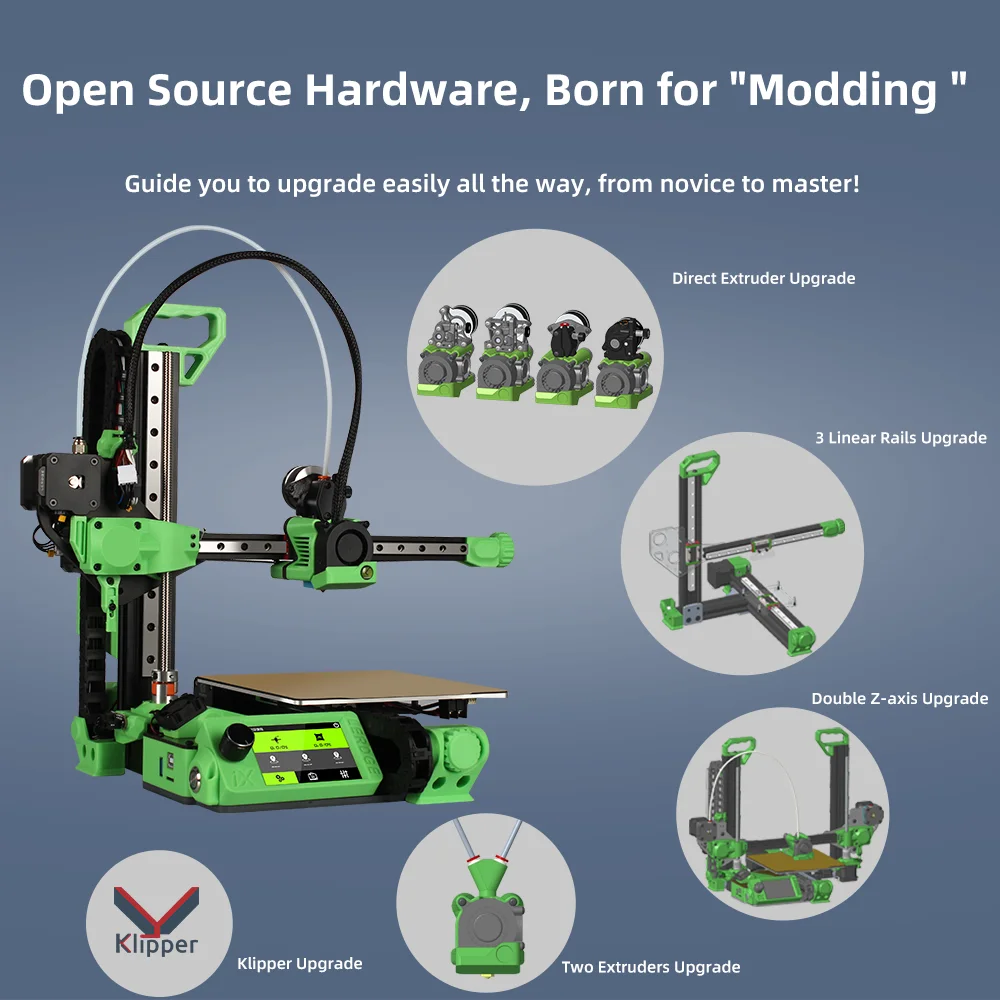 Imagem -04 - Impressora 3d de Alta Precisão com Tela Sensível ao Toque Lergge ix V3.0 Atualizado Peças Faça Você Mesmo Suporte Fdm Klipper 3.5 Novo