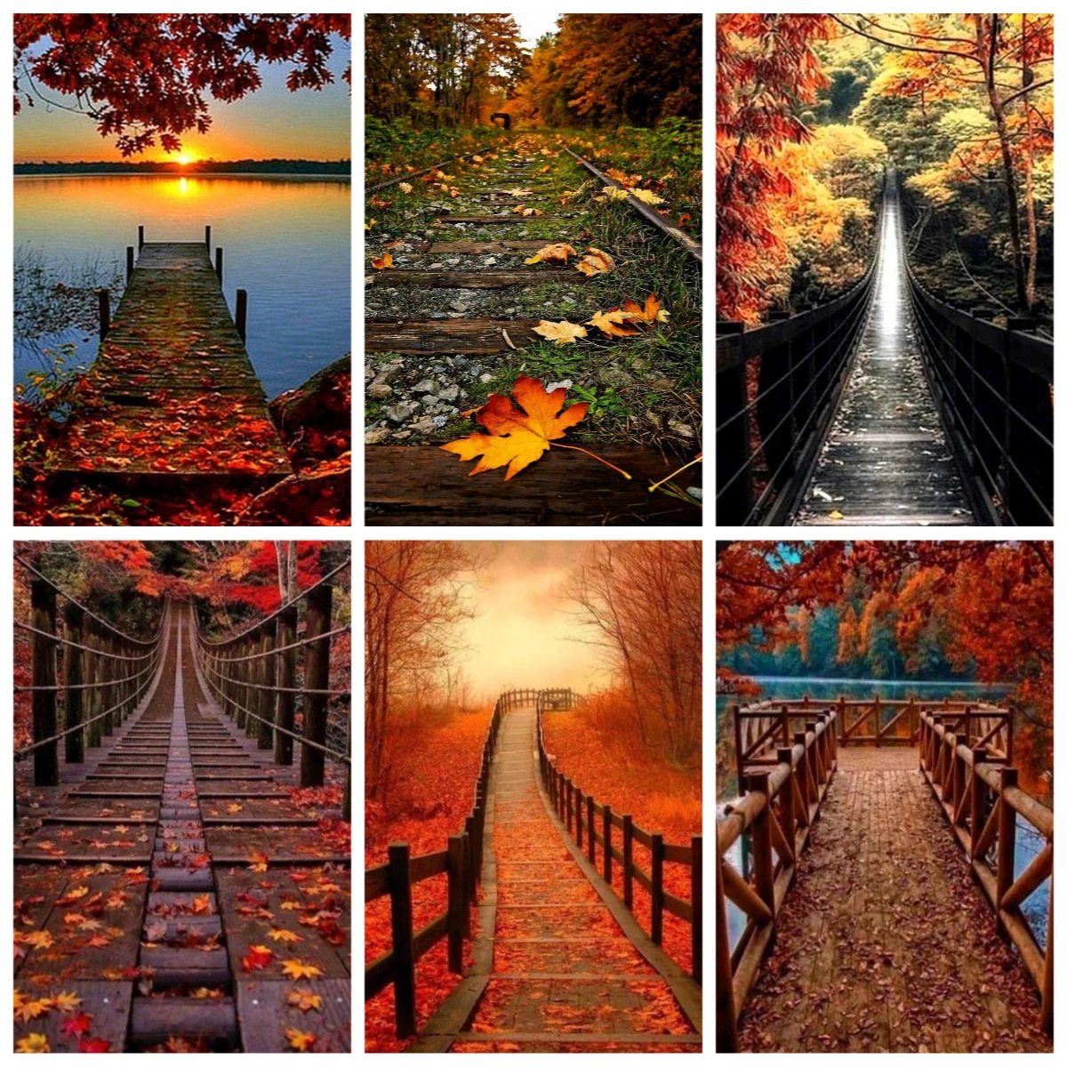 

500/1000 Pieces Jigsaw Puzzle Autumn Scenery Jigsaw Puzzle Educational Toy for Kids Children 's Games Christmas Gift