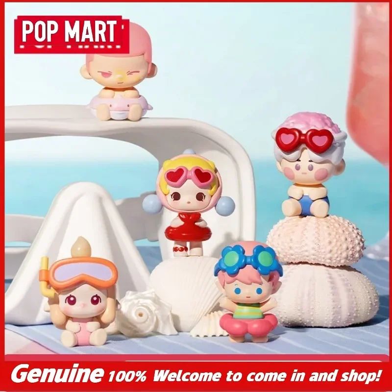 New POP MART Pop Bean Island Vacation Series Mini Pop Beans Collectible Figurine Collectible Toys Statues Busts Bobbleheads view 4