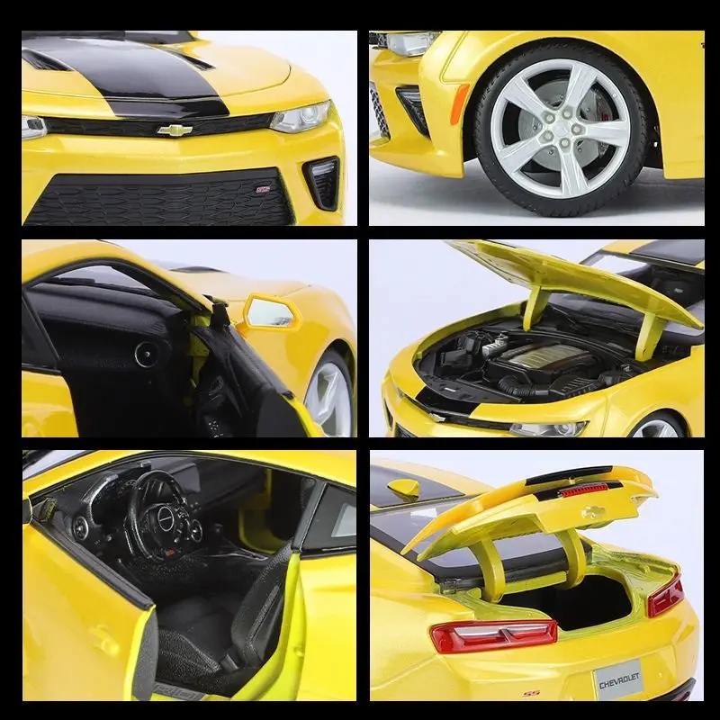 Maisto Original Genuine 1/18 Chevrolet Camaro SS Multiple Opening Design Alloy Simulation Sports Car Model Toy Gift Male