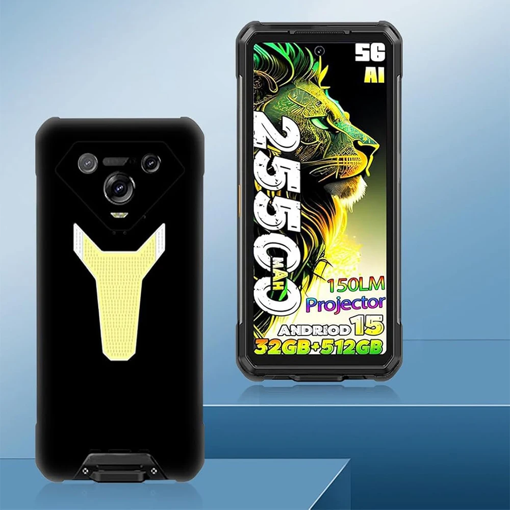 غطاء زجاجي + سيليكون 2 في 1 لهاتف Ulefone Armor 34 Pro 34Pro 6.95 بوصة واقي شاشة من الزجاج المقسى لهاتف Ulefone Armor 34 #5