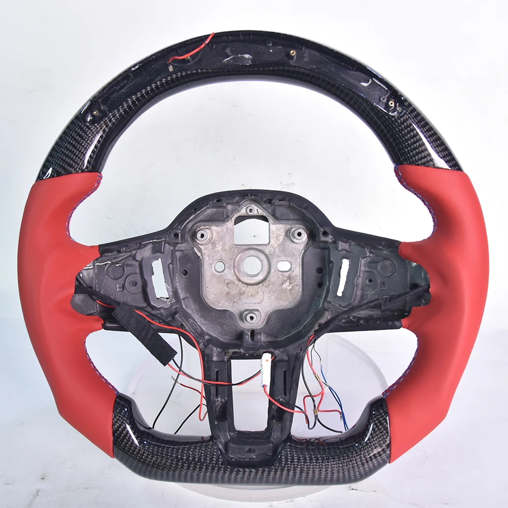 For BMW E92 E90 E8X G20 G28 G30 G38 G60 G70 M3 M4 M5 M6 F10 F30 LCI LED Forged Carbon Fiber Steering Wheel Styling Modification