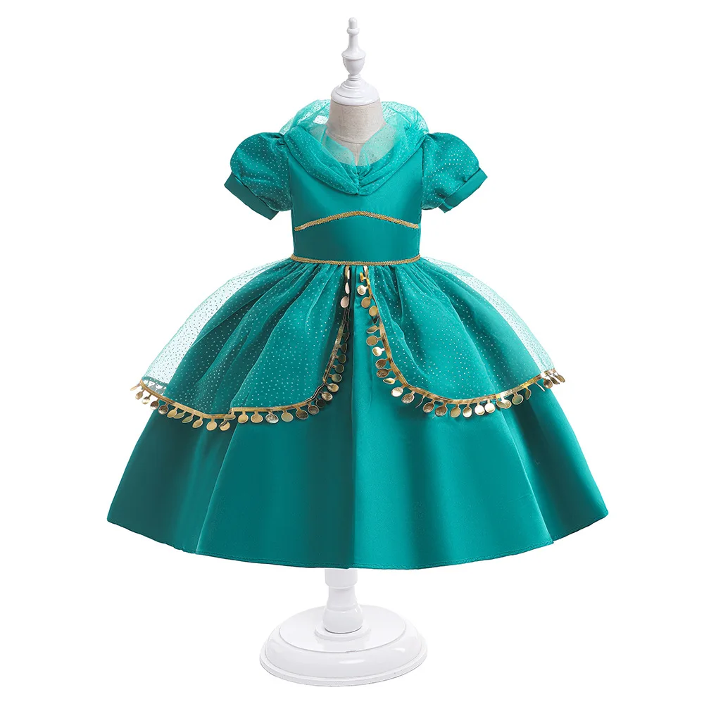 Girls Party Dresses 100cm-150cm Princess Cosplay Dress Halloween Day Christmas Evening Wedding Birthday Kids Costume