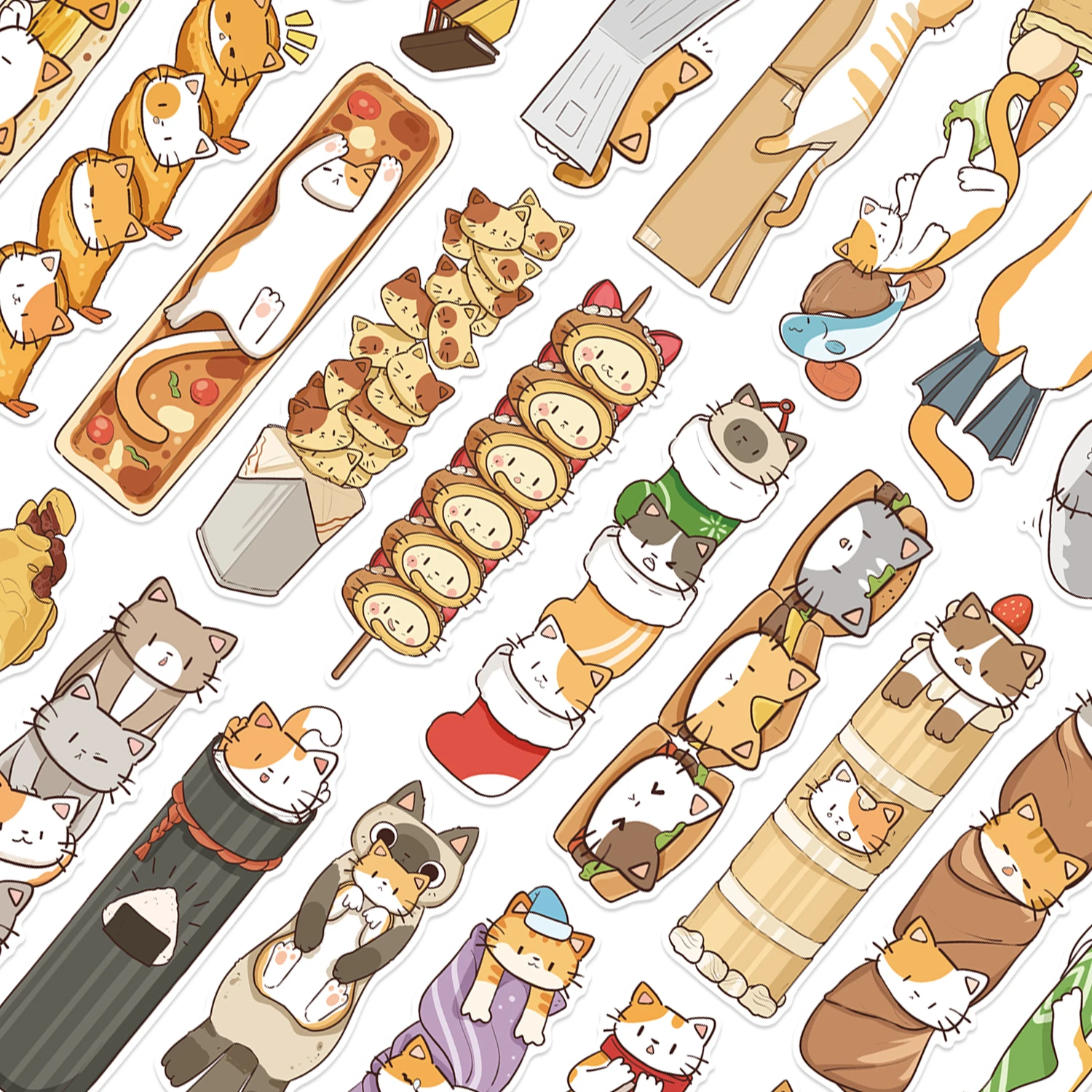 

30PCS Cat-Shaped Bookmark DIY Creative Material for Student Reading, Beautiful Paper Book Clips