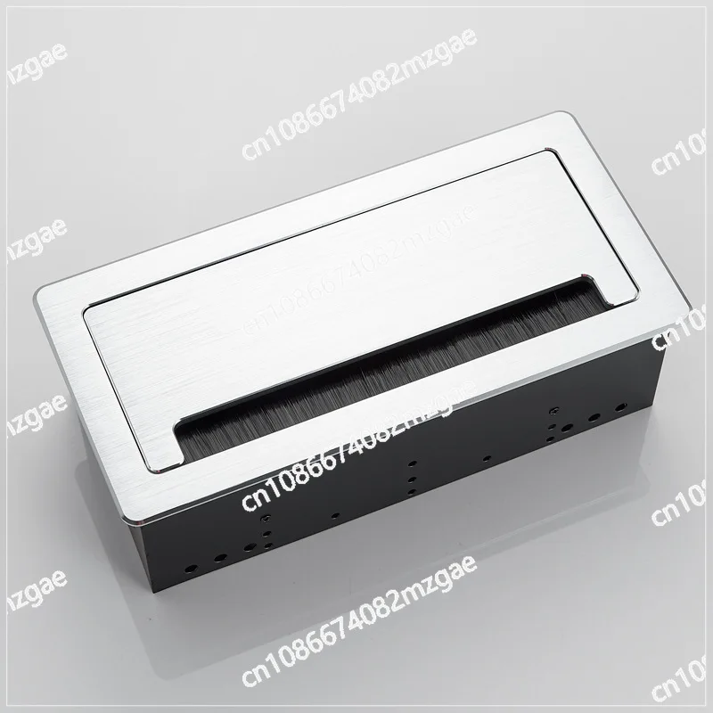 

Flip embedded desktop power socket Aluminum alloy multimedia hidden multi-function wire box
