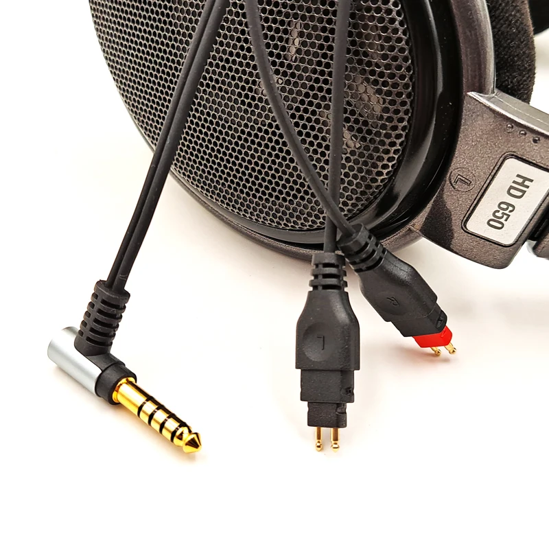 Однокристальный медный кабель для наушников Sennheiser HD580 600 650 660 HD660S 2,5 мм 4,4 мм, сбалансированный кабель для FIIO ZX300A
