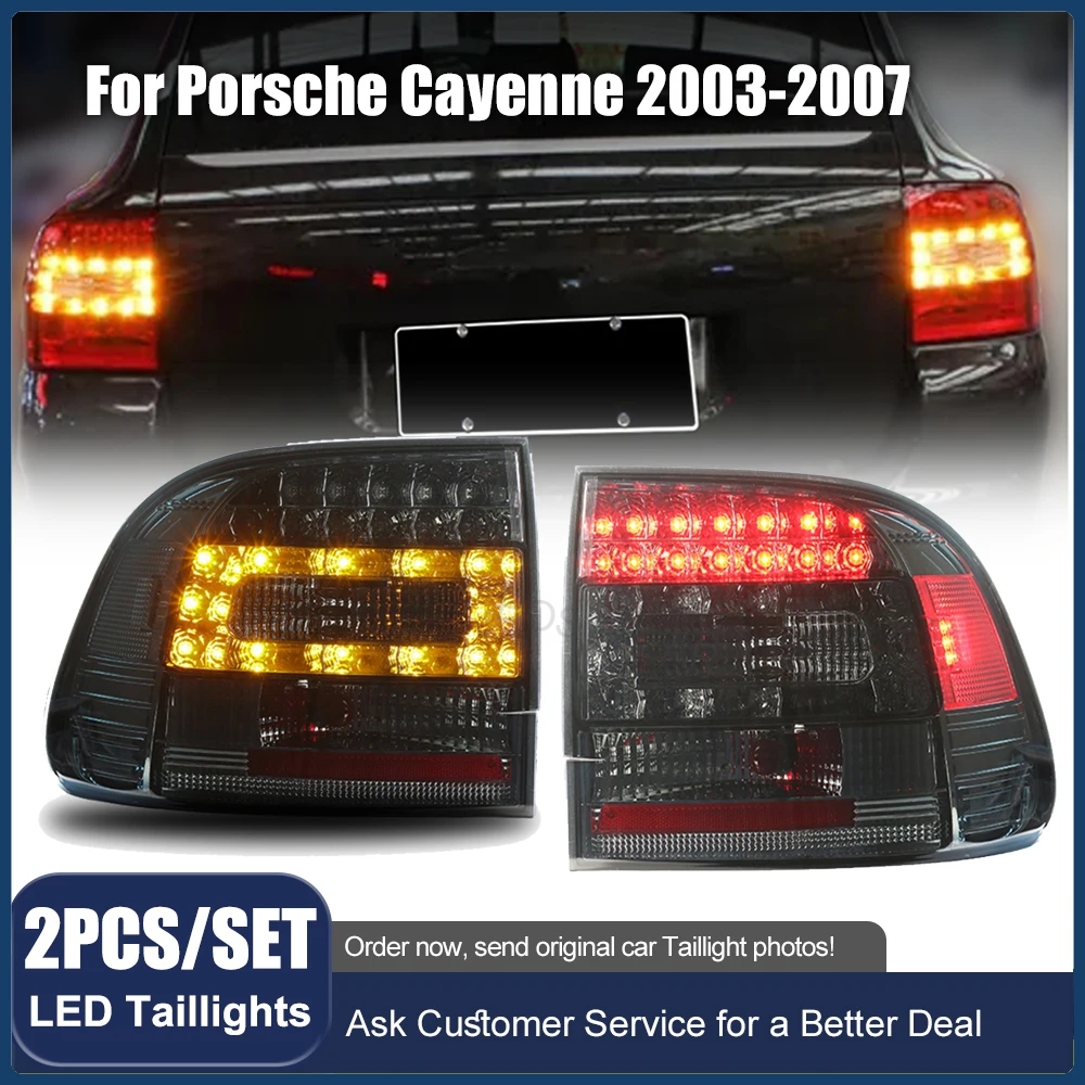 

LED TailLight for Porsche Cayenne 955 2003-2007 new style Car Taillights Assembly Auto Accessories Rear Fog Lamp Steering Light