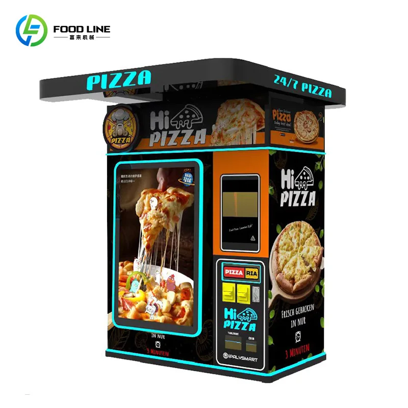Customized Vending Machine for Pizza Automated Pizza Making Vending Machine Double Oven Pizza Vending Machine for Business