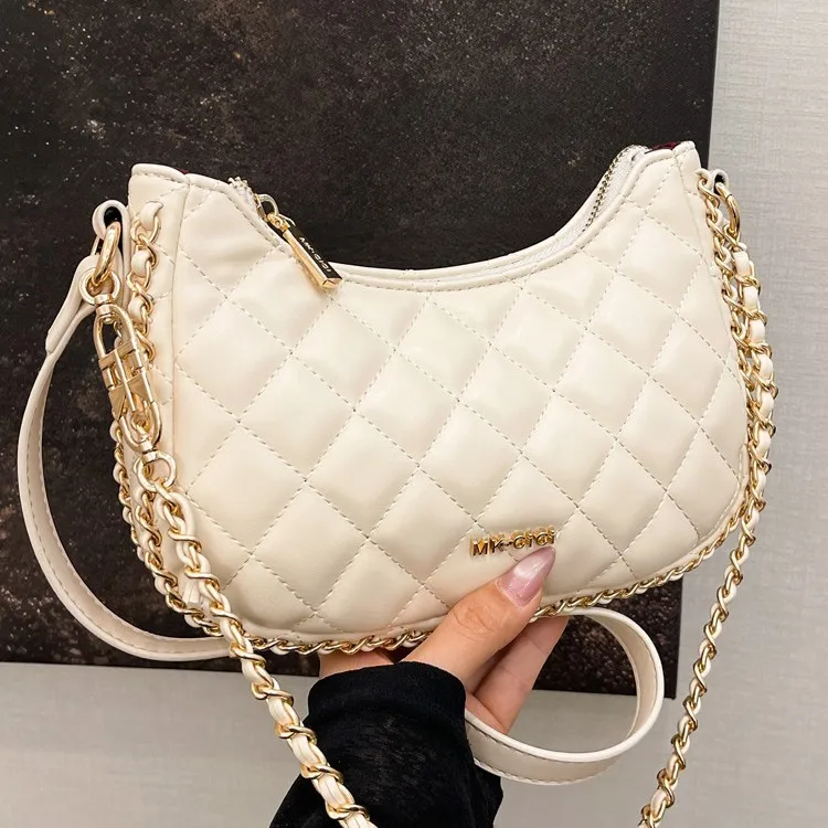 

Crossbody bag women 2025 new bag fashion versatile niche design chain bag popular dumpling bag
