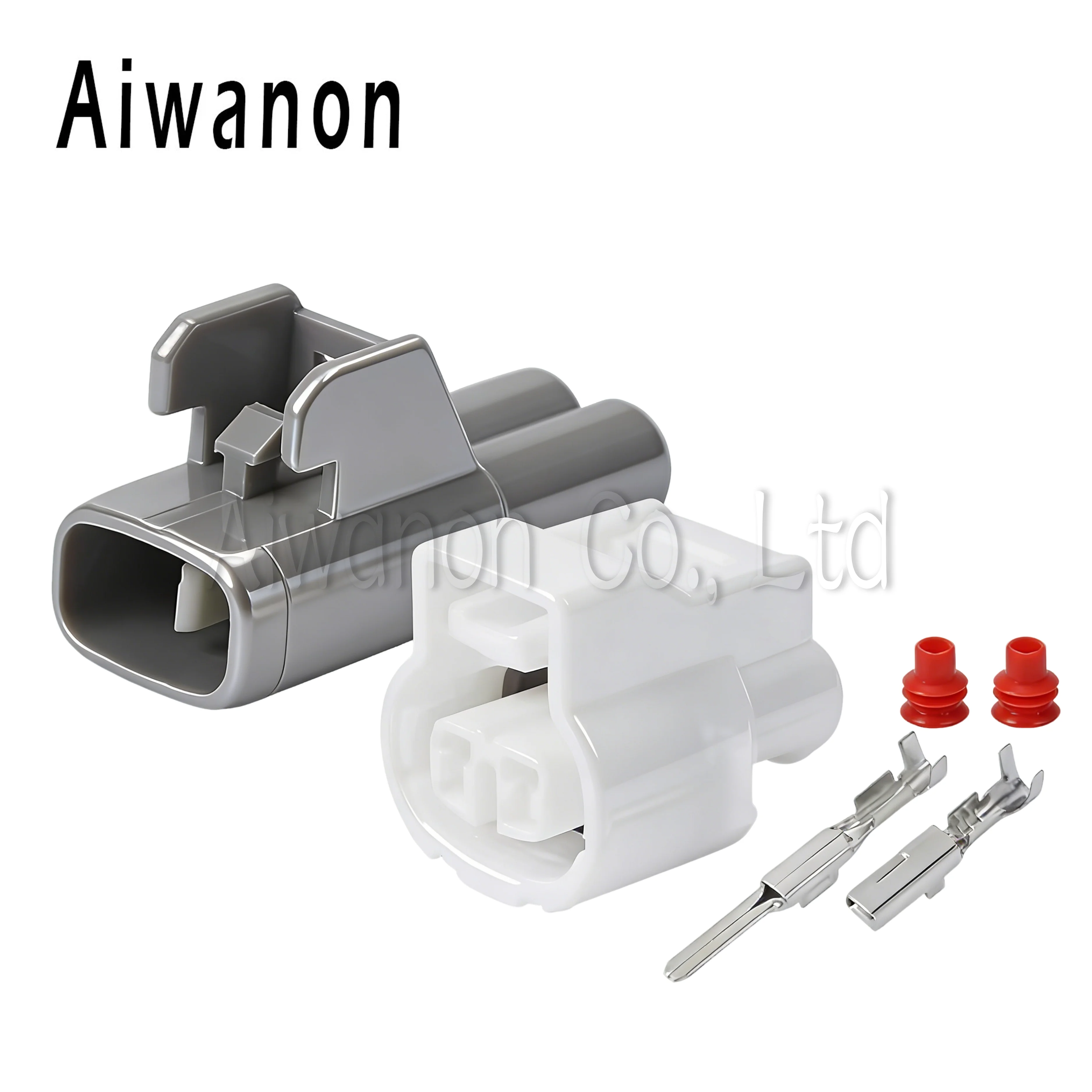 1 Set 2 Pin 90980-11250 Auto Wiper Spray Motor Distributor Electrical Connectors Female  Male Wire Harness Plug
