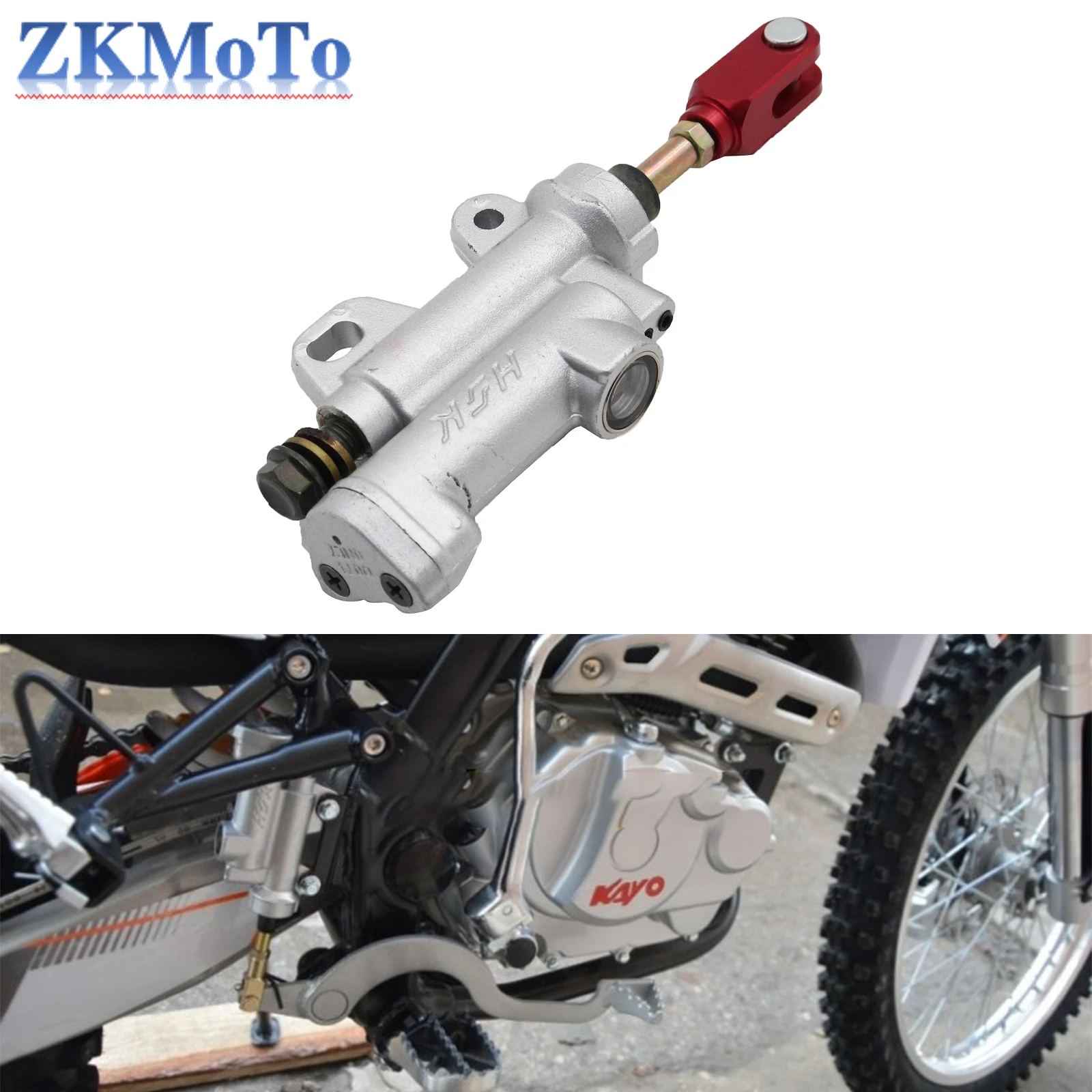 Motorcycle Rear Hydraulic Brake Master Cylinder Pump For Kayo T2 T4 T6 K2 K6 Bosuer BSE M4 M2 K5 Nc250 250cc ATV Dirt Bike