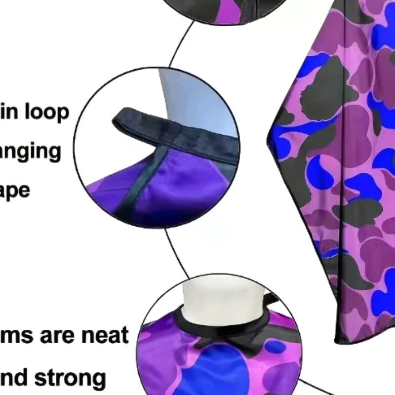 

1 шт. Парикмахерский фартук-накидка камуфляжной расцветки, антистатический, водонепроницаемый, профессиональный, для стрижки волос, инструмент для салона красоты