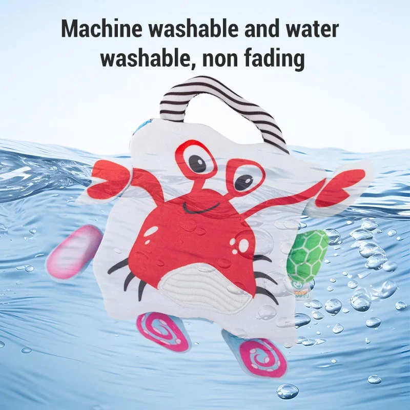 ألعاب الأطفال الجديدة الكرتون الحيوانات ذيل الطفل القماش كتاب التعليم المبكر لعب الوالدين والطفل التفاعلية 0-36 شهرا لعبة الوليد الحسية #6