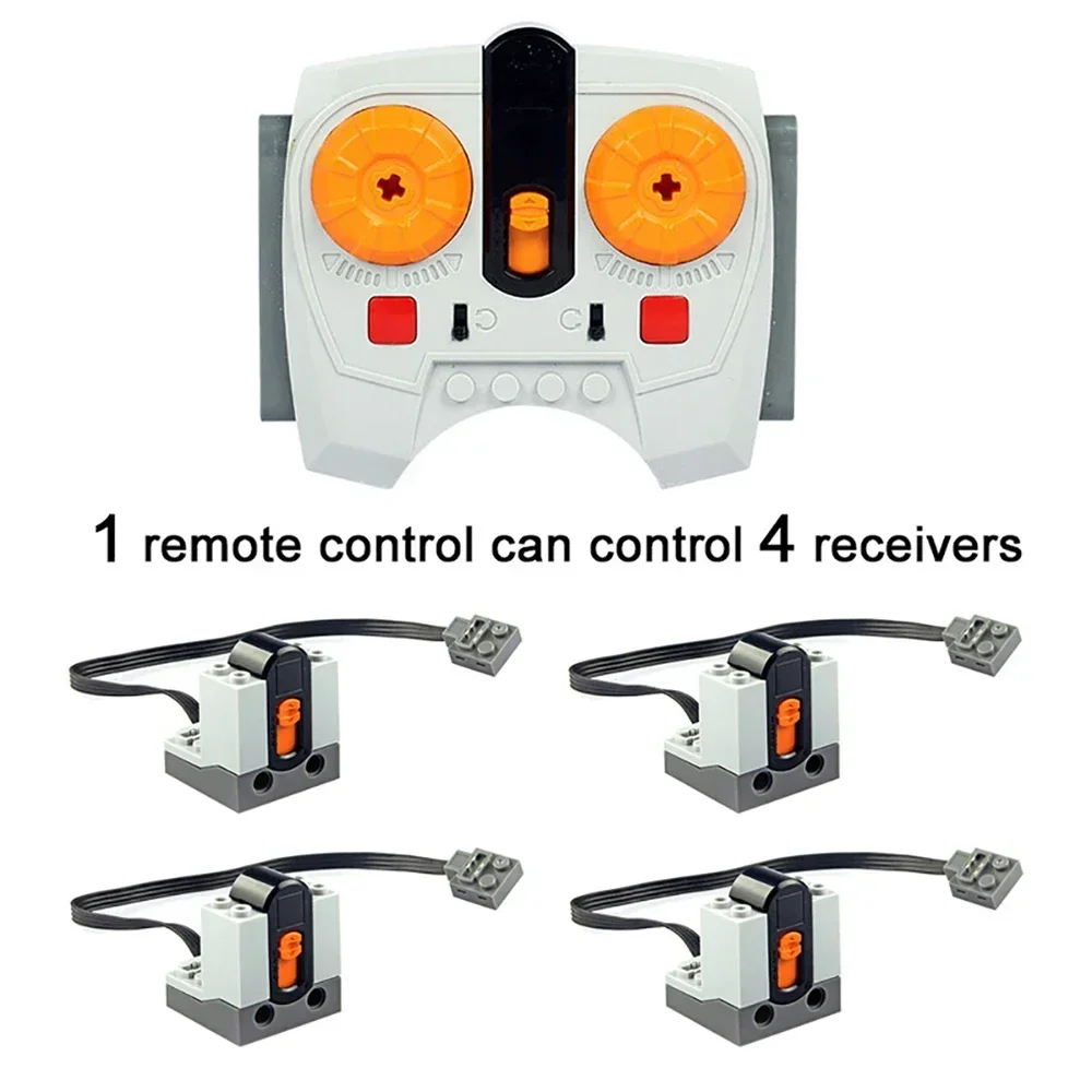 MOC Power Functions Set 8879 IR Speed Adjustable Remote Control 8884 IR Receiver Motor Car Train Toy Power Up Set