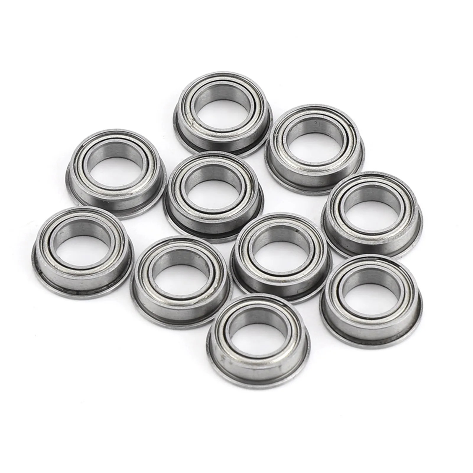 MF106ZZ Stainless Steel 6x10x3mm Ball Bearings Mini Metal Shielded Flanged Ball Bearings Stainless Steel Ball Bearings