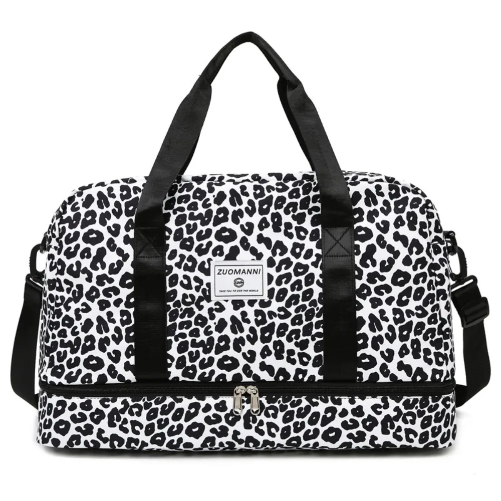 

Portable Large Capacity Travel Duffle Bag Nylon Waterproof Storage Bag with Animal Print Weekender Overnight Bag Sports Gym