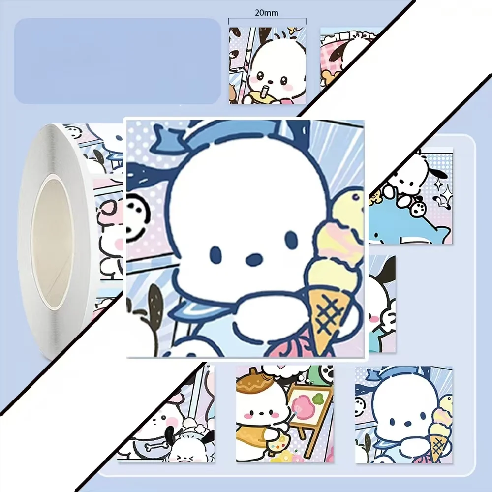 500 قطعة من ملصقات كلب باشا اللطيفة، ملصقات حساب يدوية لطيفة على شكل رسوم كرتونية، حافظة هاتف، سطح المكتب، ملصقات مقاومة للماء للخزانة، كاواي #3