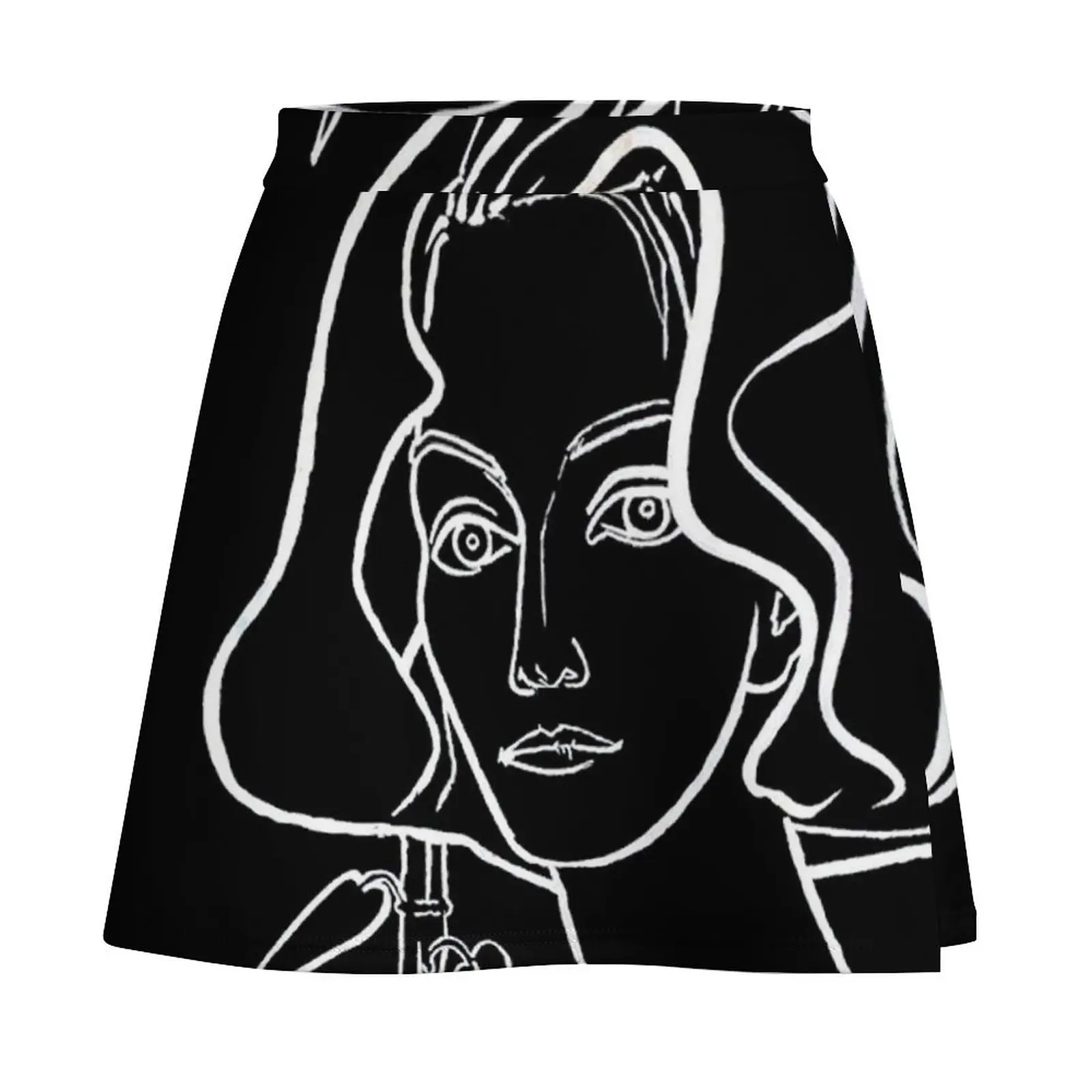 FRANCOISE GILOT : Vintage Silhouette Self Portrait by Francoise. Mini Skirt mini skirts Skirt pants Mini Skirt