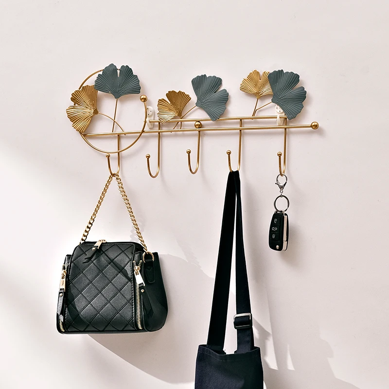 Metal Bag Hanger Coat Racks Indoor Wall Hanging Hallway Luxury Coat Racks Modern Bedroom Porte