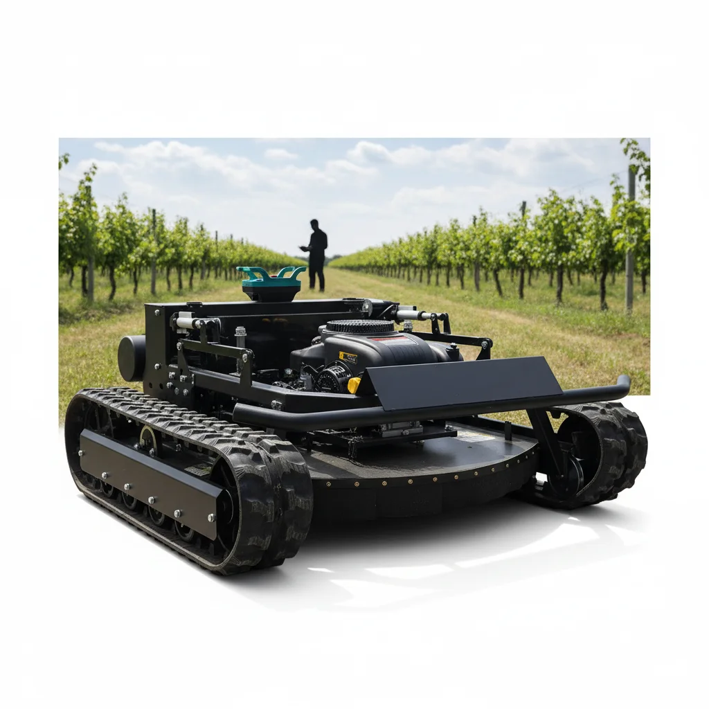 

Heavy Duty Remote Control Tracked Mower Crawler All Terrain Grass Cutting Machine for Garden