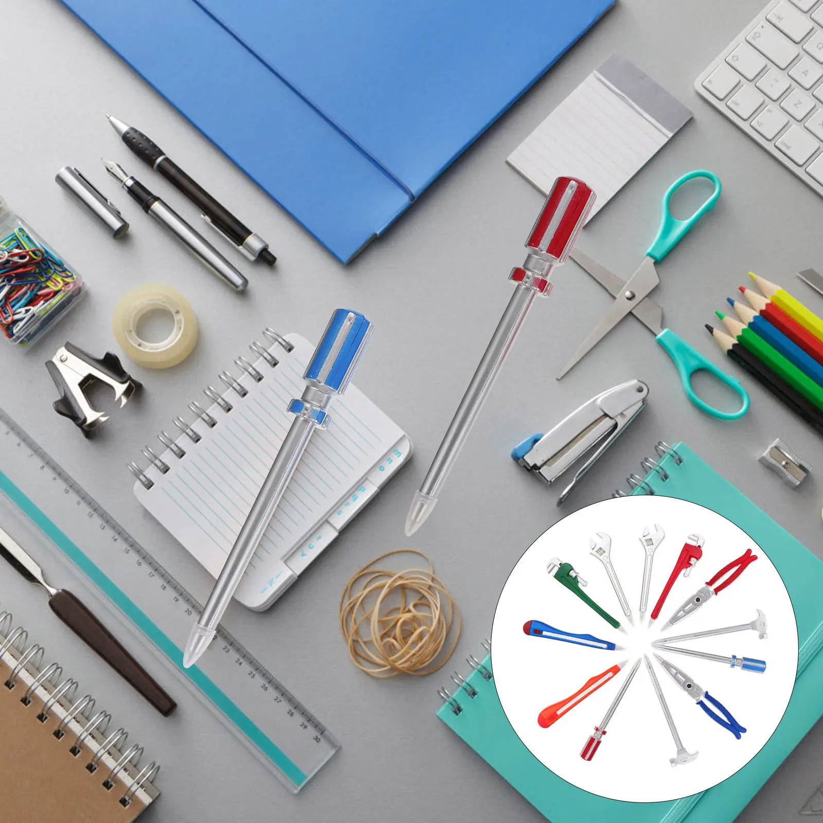 

12Pcs Ballpoint Pen Plastic Writing Pens for Students Adorable Creative Design Lightweight Portable Supply