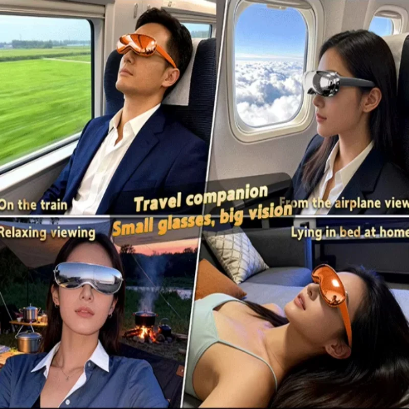 VISION MINI All In One 4K XR Smart Glasses Virtual Reality Headset 1000 Inch Screen Gaming Viewing Portable Hot Sale Gift