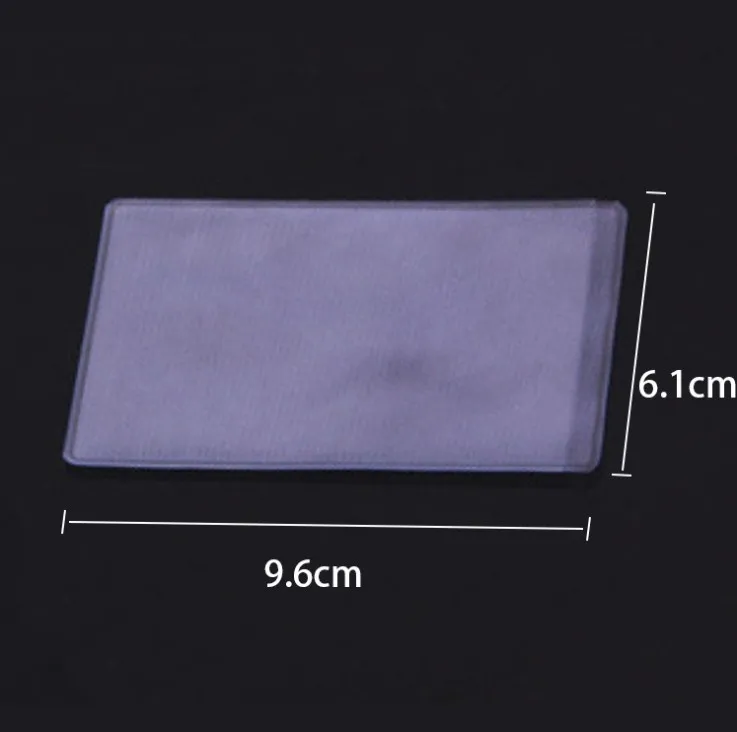 Credit Card ID Holder Protective Sleeve Wallet Cover Dust Guard Waterproof PVC Holder for License Debit and Bank Cards