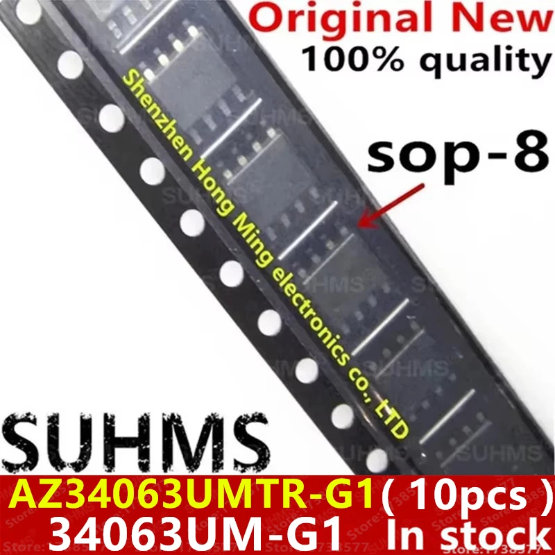 (10piece)100% New AZ34063UMTR-G1 34063UM-G1 34063 AZ34063UM-G1 34063 UM-G1 SOP-8