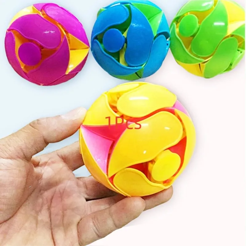 Kids Magic Color-changing Ball Toy Hand Throwing Telescopic Balls Hand Throwing Creative Fun Toy Birthday Gift For Sports Toy