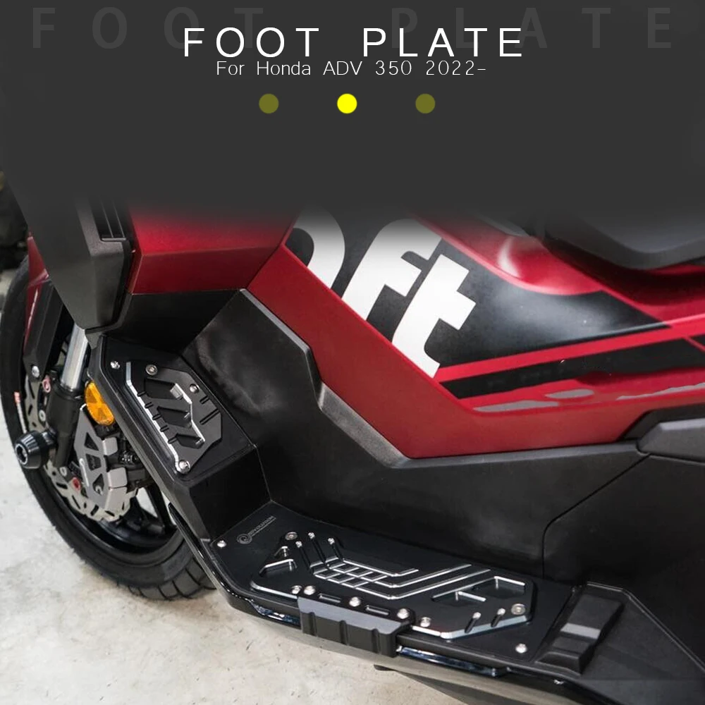 Motorcycle Accessories CNC Aluminum Foot Mats Footrest Footpads Pedal Plate For Honda ADV350 ADV 350 ADV-350 adv350 2022 2023