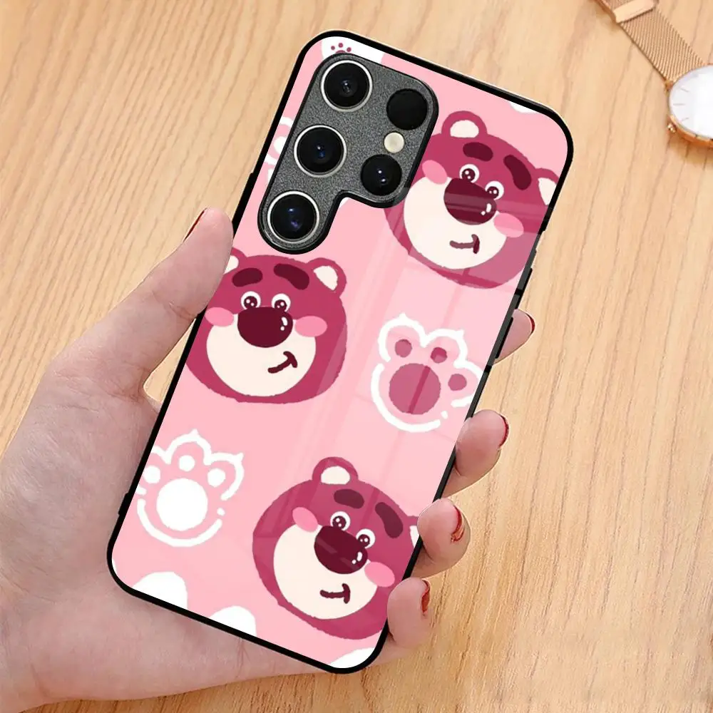 Lots-o-Huggins Bear MAISTO جراب هاتف زجاجي لهاتف سامسونج جالاكسي S20 S21 S22 S23 S24 نوت 20 Ultra Plus Fe