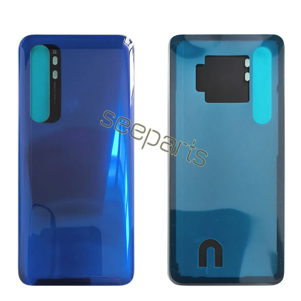 New For Xiaomi Mi Note 10 Lite Battery Cover Rear Glass Door Housing M2002F4LG For Xiaomi Mi Note10 Lite Back Battery Cover + CE image 2