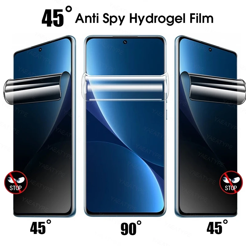 3Pcs Anti Spy Screen Protector For Realme 10 10T 11 11x 12 4G Pro Plus 4G 5G 12x 5G India China 10s 12Lite Privacy Hydrogel
