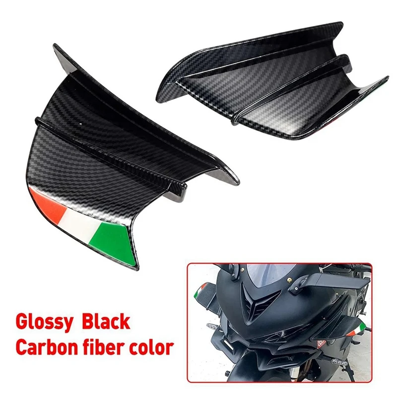 For Panigale Winglets Air Deflector Spoiler Aerodynamic Wing Spoiler for 821 Dark Gloss