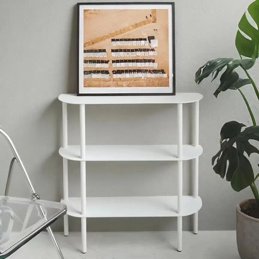 Simple wrought iron storage shelf display rack floor Internet celebrity bookshelf home living room floor multi-layer bookshelf